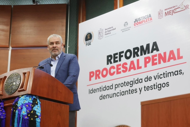 Alfredo Ramírez Bedolla Impulsa la Reforma de Ley para Proteger a Víctimas, Denunciantes y Testigos en Procesos Penales