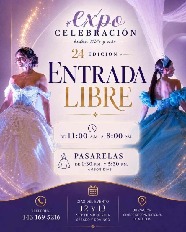 Ceconexpo se viste de Gala con la Expo Celebración 2026; encontrarás todo para tu Boda o XV Años 