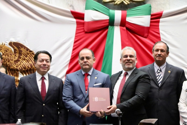 El Congreso del Estado de Michoacán Recibe el 5to Informe de Gobierno del Titular del Ejecutivo Alfredo Ramírez Bedolla