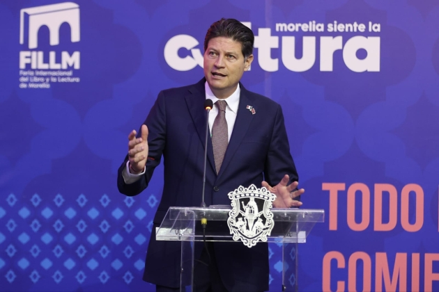 El Alcalde Alfonso Martínez inaugura 5ta Feria Internacional del Libro y la Lectura de Morelia 