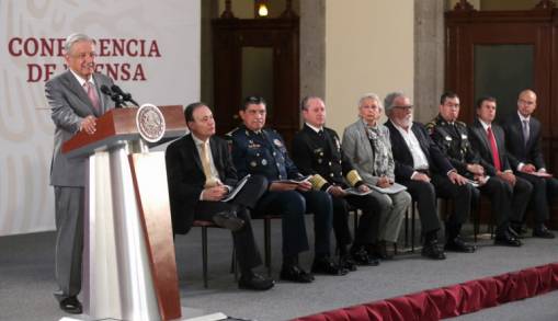 Colaboradores del Presidente López Obrador Presentan Informe  Nacional de Seguridad Pública