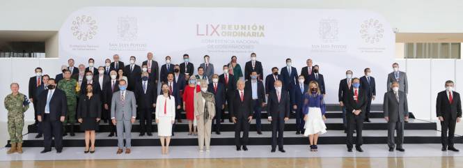 El Presidente de Mexico López Obrador se reúne con Mandatarios Estatales en la LIX Reunión Ordinaria de la Conago