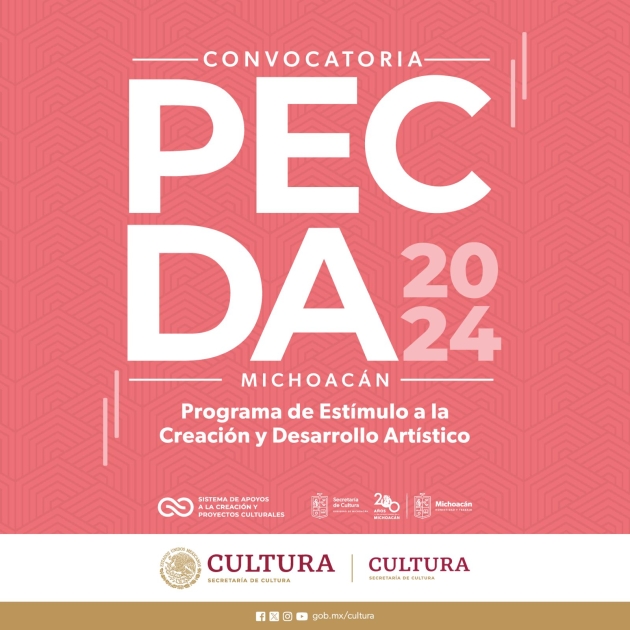 Abren convocatoria para proyectos artísticos y culturales PECDA 2024 