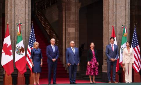 Presidentes de México y Estados Unidos y primer ministro de Canadá se reúnen previo a la X Cumbre de Líderes de América del Norte 