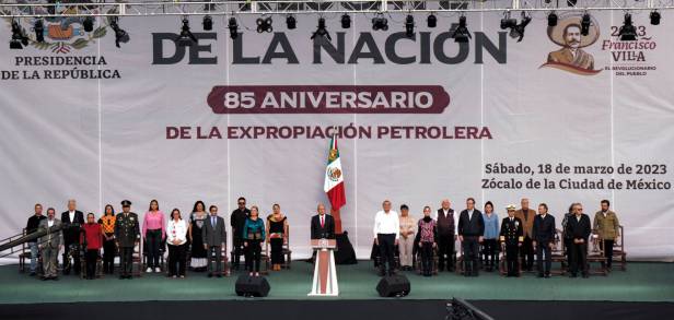 85 Años de la Expropiación Petrolera, desde el Zócalo de la Ciudad de México 