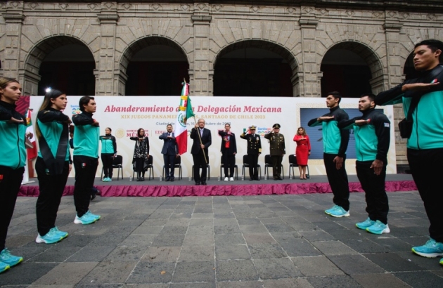 AMLO abandera a delegación que representará a México en Juegos Panamericanos de Santiago de Chile 2023
