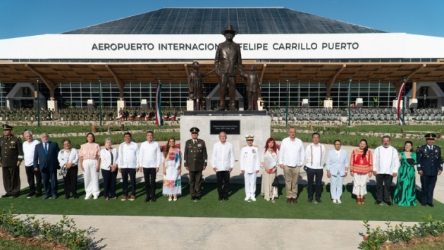 AMLO inaugura Aeropuerto Internacional Felipe Carrillo Puerto en Tulum