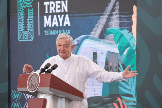 AMLO inaugura primera etapa del Tren Maya “es una obra del  pueblo de México Destaca.