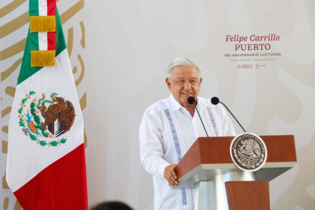 Versión estenográfica. Aniversario Luctuoso de Felipe Carrillo Puerto, desde Motul, Yucatán: AMLO 