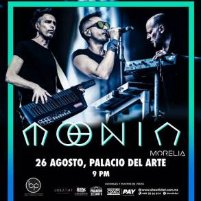 Moenia creadores de Música Electronica Mexicana Regresan a Morelia , concertarán en el Palacio del Arte 26 Agosto 2022 