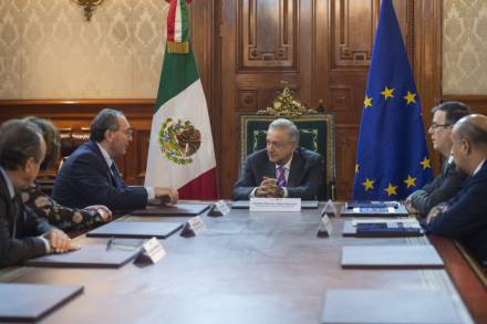 El Presidente de México Andrés Manuel López Obrador se reunió con el director general de la Cooperación Internacional y Desarrollo (DEVCO) Stefano Manservisi.