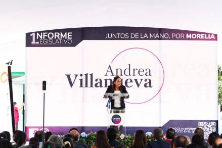 De frente a los ciudadanos, la Diputada Andrea Villanueva Cano rinde su Primer Informe Legislativo 