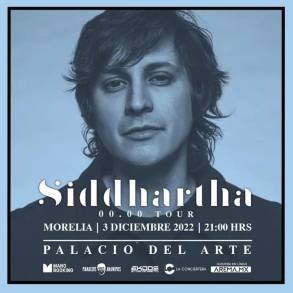 El  Músico Siddhartha concertará en Morelia el Próximo 3 de Diciembre en el Palacio del Arte, todavía hay localidades  