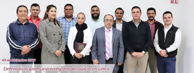 Defensorías del Tribual de Justicia Administrativa  promueven registro del Juicio en Línea