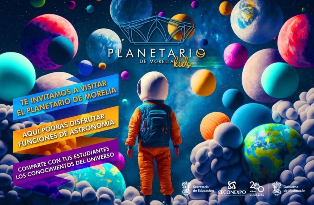 Recorridos escolares, disponibles en el Planetario de Morelia 
