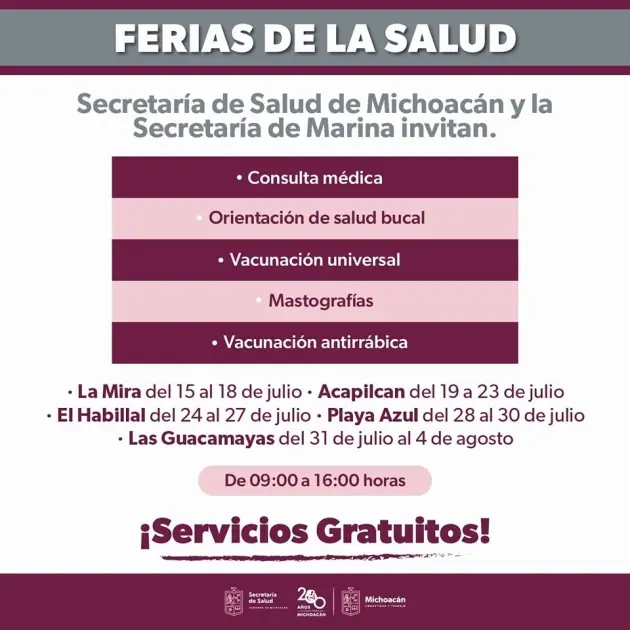 SSM y Semar llevarán servicios de salud a El Habillal, en LC 