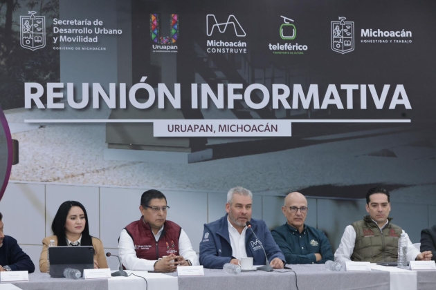 Confirma Ramirez Bedolla obras de alto impacto para el desarrollo de Uruapan 