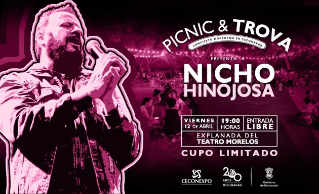Canta a “todo pulmón” con Nicho Hinojosa en el próximo picnic del Ceconexpo 
