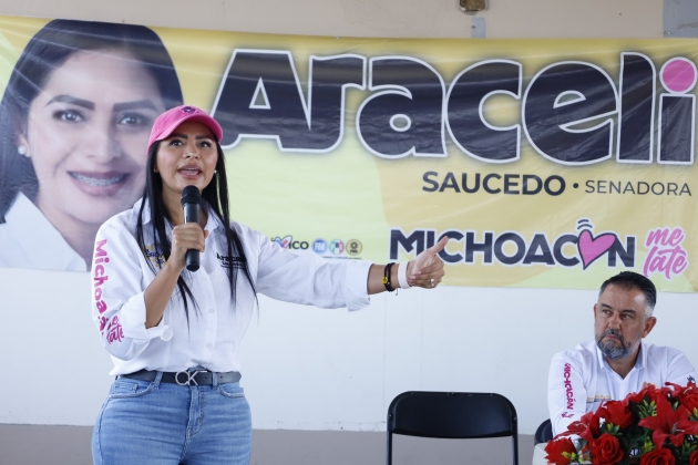 Porque en Coahuayana hay una gran determinación ¡el triunfo es nuestro!: Araceli Saucedo 