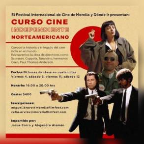 El FICM y Dónde ir' te invitan al curso de Cine Independiente Estadounidense 