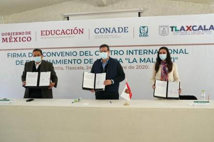IMSS, gobierno de Tlaxcala y CONADE firman convenio para impulsar Centro Internacional de Entrenamiento de Altura La Malintzi