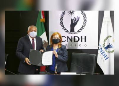Establecen Instituto Nacional de Migración y CNDH convenio de colaboración en materia de derechos humanos en favor de personas migrantes 