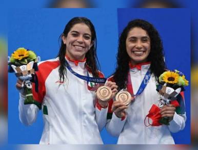 México consigue medalla de bronce con dupla de Alejandra Orozco y Gabriela Agúndez en plataforma de Clavados