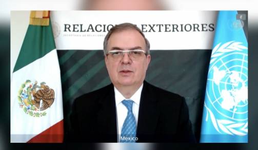 El Secretario de Relaciones Exteriores, Marcelo Ebrard Casaubon, emite importante Mensaje en el CSONU 