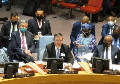 El Canciller Marcelo Ebrard llama a sistema multilateral a enfrentar cambio climático en la ONU 