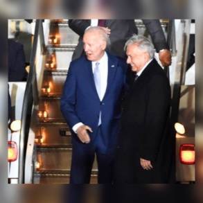En el AIFA, AMLO Presidente de la República recibe a su homólogo de Estados Unidos Joe Biden 