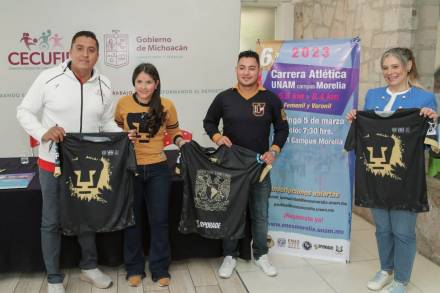 Presenta Cecufid sexta carrera atlética de la UNAM campus Morelia   