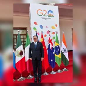 El canciller Marcelo Ebrard llama al G20 a combatir el tráfico internacional de Armas y Fentanilo 