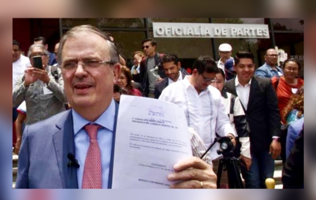 Marcelo Ebrard presenta juicio para la Protección de Derechos ante la Sala Superior del TRIFE contra MORENA