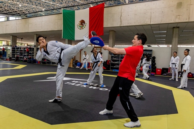 Taekwondo mexicano se afina en el CNAR rumbo a París 2024 
