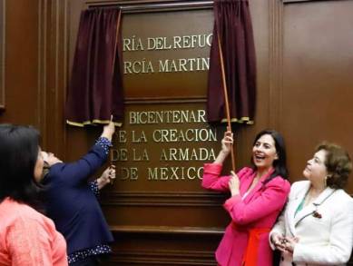 La 75 Legislatura rinde homenaje a María del Refugio García Martínez; inscribe su nombre en Letras de Oro 