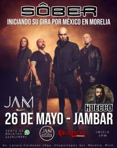 SÃ´ber la Banda de Rock Española Concertará en Jam sus exitos de más de 20 Años, Adquiere tus localidades 