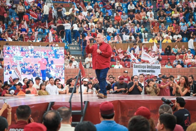 "Morena muestra músculo en Asamblea Informativa en Morelia" Jesús Mora Dirigente Estatal  
