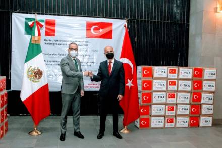 México agradece donativo de la Embajada de Turquía ante los estragos provocados por los fenómenos naturales en el sureste del país