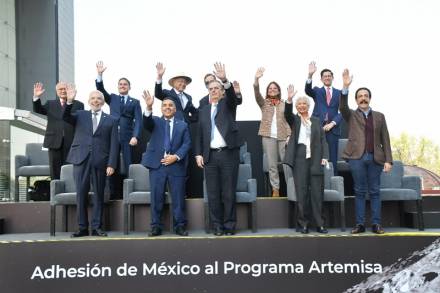 El canciller anuncia la adhesión de México al Programa Artemisa de la NASA 