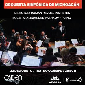 Sensacional Alexander Pashkov el Pianista Ruso será Solista del Próximo Concierto de La Orquesta Sinfónica de Michoacán 