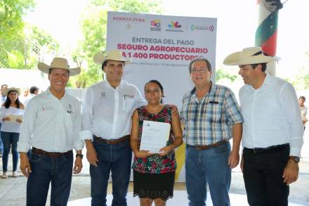 Asegurar los cultivos debe de ser una práctica permanente: Gobernador de Michoacán