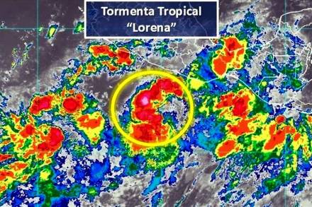 Ante presencia de la Tormenta Tropical Lorena, invita Segob a seguir recomendaciones de protección civil