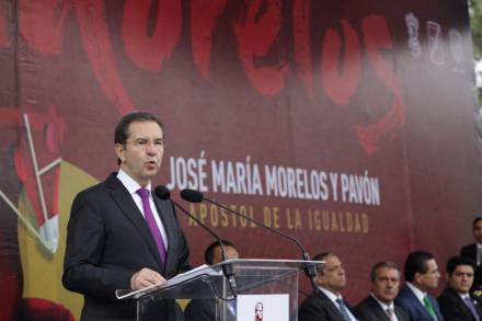 Aplicar los ideales y valores de Morelos nos llevarán a tener un mejor país: Esteban Moctezuma