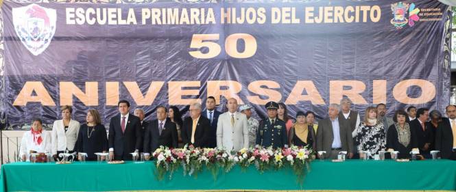 Escuela primaria Hijos del Ejército celebra 50 aniversario