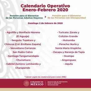 Este  lunes inicia operativo de pago de programas de Bienestar en Michoacán