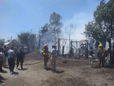 Coadyuvó SSP en labores para combatir incendio en Zamora