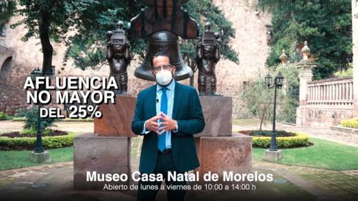 Reabre Museo Casa Natal de Morelos con medidas sanitarias