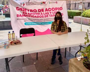 Instala Gobierno de Michoacán centro de acopio para damnificados de Tabasco