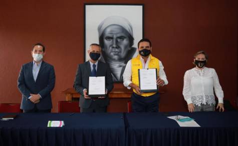 Firman Gobierno de Michoacán y Banco de Alimentos convenio contra carencia alimentaria