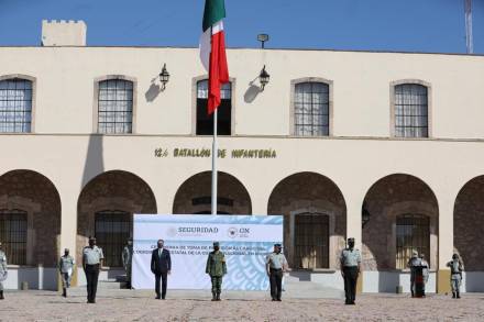 Preside Gobernador toma de posesión del Coordinador Interino de la Guardia Nacional en Michoacán 